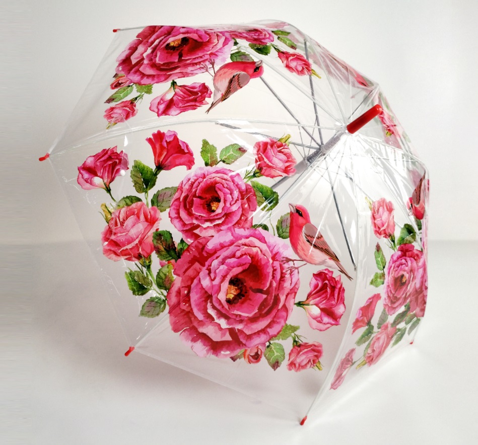 Fashion Rose Flower print Adult Umbrella